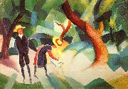 August Macke Children with Goat oil painting picture wholesale